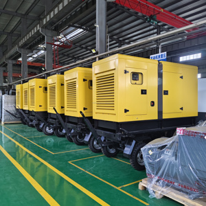 Générateurs sur remorque silencieux 50 kW, 100 kW, 200 kW, 250 kW avec roues, groupes électrogènes SHX-70-S1, options de tension multiples, support inclus - Product Image 2