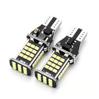HOLY T15-2016-45SMD Feu de recul LED à éclairage multi-faces 45PCS 2016 SMD avec décodage Canbus Blanc 6000K 65W 12V pour voiture