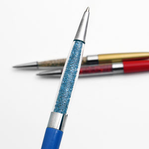 Elegante Bolígrafo de Metal con Decoración de Cristal Estilo Antiguo, Ancho de Escritura de 1.0 mm, Personalización con Logotipo - Product Image 3