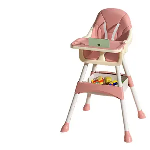 中国制造供应商OEM廉价婴儿喂养高脚椅塑料便携式婴儿高脚椅食用座椅调节
