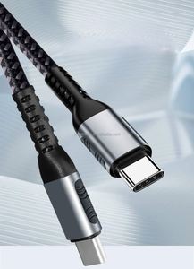 100WPD 2m 5A Fast Charging Type-C <b>to</b> Type-C Dual Connectors for Mobile Phones Laptops <b>Printers</b> Power Banks-Pure Copper Conductor - Product Image 5