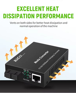 KICO sợi quang 10/100/1000M phương tiện truyền thông chuyển đổi RJ45 + Chế độ duy nhất sợi quang thu phát sợi RJ45 chuyển đổi thiết bị quang học - Product Image 6