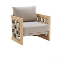 Ensemble de chaises de jardin en teck massif de style nordique pour patio, villa, cour; Conception personnalisable inspirée des designers, pour un moment de détente.