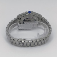 Montre à mouvement Miyota 8285 avec chiffres arabes, montre en or rose avec semaine et calendrier, matériau en acier inoxydable 904L