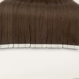 Extensiones de Cabello Adhesivas Invisibles Rusas Finas 2025 al por Mayor para Salón, Cabello Humano Virgen 1b con Cutícula Alineada, Cinta Adhesiva de Cabello Natural - Product Image 4