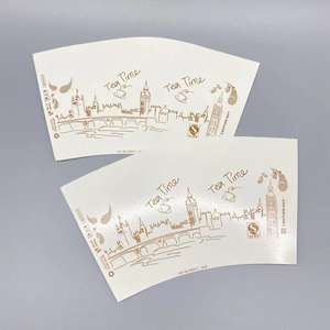 Ventilateur en papier écologique de qualité alimentaire pour gobelets en papier de tailles personnalisées - Product Image 1