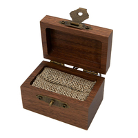 Boîte à bagues en bois de style vintage, luxe, pour fiançailles, cadeau unique, petite boîte de rangement personnalisée, ensemble de boîtes à bagues en bois pour bagues et bijoux