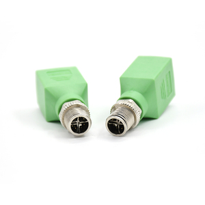 Adaptador M12 con Código X, Conector X de 8 Pines Macho a RJ45 Recto para Ethernet Fieldbus - Product Image 2
