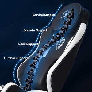 Chaise de jeu ergonomique réglable en cuir PU de haute qualité avec dossier haut et repose-pieds pour PC - Product Image 5