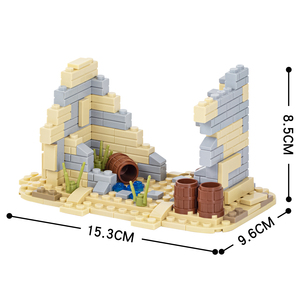 Moc5009 Guerre Suburbane, Armi Militari all'Ingrosso, Modello di Fortificazione e Caserma, Giocattoli per Bambini e Bambine, Blocchi da Costruzione - Product Image 1