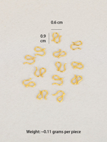 Fermoirs de bijoux en argent sterling 925 plaqué or, assortiment de crochets en S, crochets en M, fermoirs mousquetons pour la fabrication de bracelets et colliers DIY, vente en gros