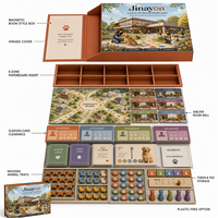 Jeu de société éducatif personnalisé sur le thème de la sauvetage des animaux, avec composants réutilisables, plateau de jeu pliable en carton pour la vente au détail et les cadeaux