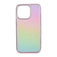 Étuis de téléphone portable 3 en 1 multicolores anti-jaunissement, protection intégrale 360°, résistants aux chocs, en TPU, avec effet arc-en-ciel laser, tendance