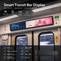 Pantalla LCD Inteligente Ultra Ancha para Señalización Digital en Estantes de Tiendas, Publicidad en Transporte, Restaurantes y Hoteles