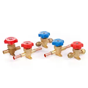 Factory price Brass refrigerants Hand Valve for refrigeration Air Conditioning hand control valve