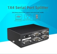 Câble Répartiteur Série RS-232 Personnalisé Haute Densité 30M, Connecteur DR9 Mâle-Mâle vers 4 Ports RS232