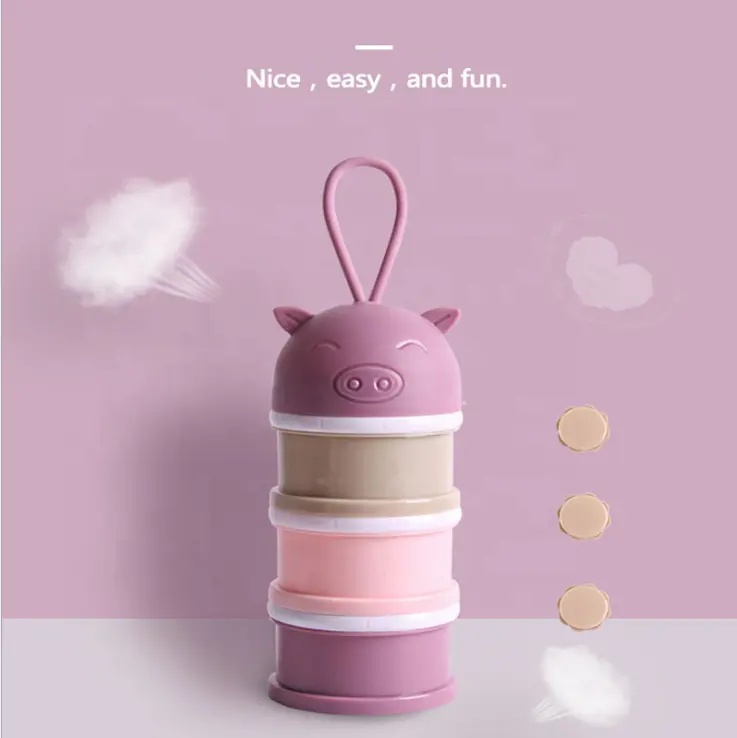 New fashion 3 Layer Baby Milk Powder Container for Mixture Dispenser Baby Food Storage Box