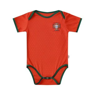 ชุดนอนเด็กทารกฟุตบอลลีกอเมริกาเหนือปี 2026 โปรตุเกส ซัมเมอร์ |   ชุดรอมเปอร์ฟุตบอลเด็ก CR7 แขนกุด ยูนิเซ็กส์ ขายส่ง - Product Image 1