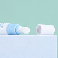 Tube cosmétique en plastique pour applicateur de massage à tête céramique, 10ml, 15ml, 20ml, 30ml, 40ml, pour emballage de gloss à lèvres