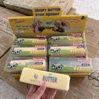 Nouveau jouet anti-stress populaire en forme de bâton de beurre croustillant, à rebond lent, activé par le son, à presser, pour la décompression