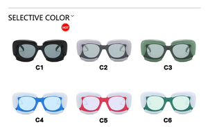 2025 High Quality Square Glasses Fashionable <b>Large</b> <b>Frame</b> Square Women's Sunglasses - Product Image 5