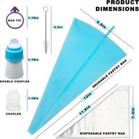 Ensemble de pâtisserie circulaire de 66 pièces : Plateau tournant pour gâteaux, douilles de décoration, poches à douille en TPU et spatules à beurre