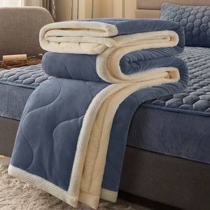 <span class=keywords><strong>Edredón</strong></span> de Franela Gruesa para Invierno, Juego de Ropa de <span class=keywords><strong>Cama</strong></span> de Terciopelo, <span class=keywords><strong>Sherpa</strong></span>, Lana Sintética, Alternativa al Plumón, <span class=keywords><strong>Edredón</strong></span> de Lujo - Product Image 5
