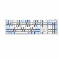 Russe 104 touches ABS filaire arc-en-ciel rétro-éclairé clavier mécanique de jeu échange à chaud N-touches joint de retournement pour l'écriture de bureau