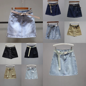 Shorts de mezclilla elásticos rasgados de talla grande para mujer, transpirables, estilo vintage, con estampado de moda para verano, para chicas y damas de talla grande. - Product Image 2