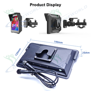 Xách Tay 7 "Android 14 Xe máy GPS Navigation với màn hình cảm ứng & điều khiển từ xa hỗ trợ TPMS chức năng lái xe ghi - Product Image 6