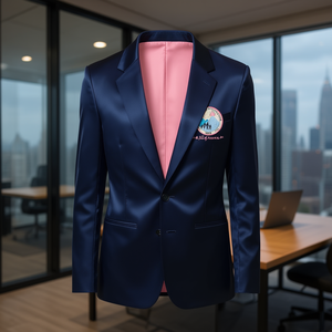 Blazer en satin réversible personnalisé pour homme Jack Jill, imperméable, anti-plis, pour le bureau, qualité supérieure - Product Image 2