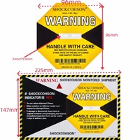 Indicateur d'impact jaune 25G, étiquette autocollante de surveillance des chocs pour instruments de précision et équipements de laboratoire