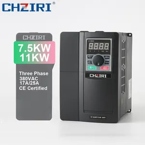 Chziri 7.5Kw/11Kw 380VAC 17A/25A ba giai đoạn Máy nén khí chuyển đổi tần số VFD tần số biến tần