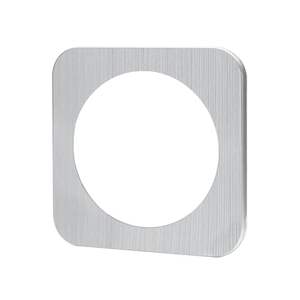 Placa de pared de aluminio, 1 llave, color plateado, ideal para instalaciones eléctricas y montaje en diferentes entornos. - Product Image 1