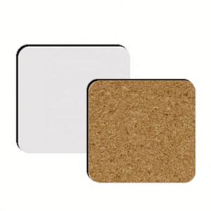 Posavasos de sublimación Posavasos de corcho cuadrados redondos de MDF con logotipo de impresión personalizado en blanco para bebidas Posavasos de madera en blanco - Product Image 5