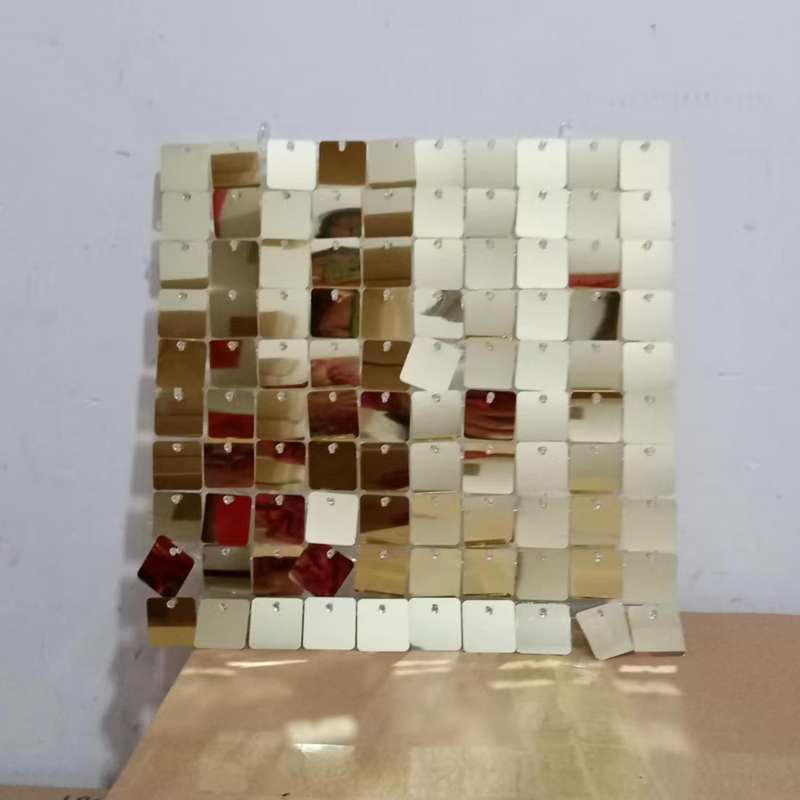 Stunning Iridescent Gold Mirror Shimmer Panels