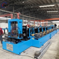 Máquina Perfiladora de Acero de Alta Resistencia con Ajuste Automático de Tamaño de 1.5-4.0 mm, Control PLC de 80-300 mm, Perfiladora de Rodillos Intercambiables C/Z