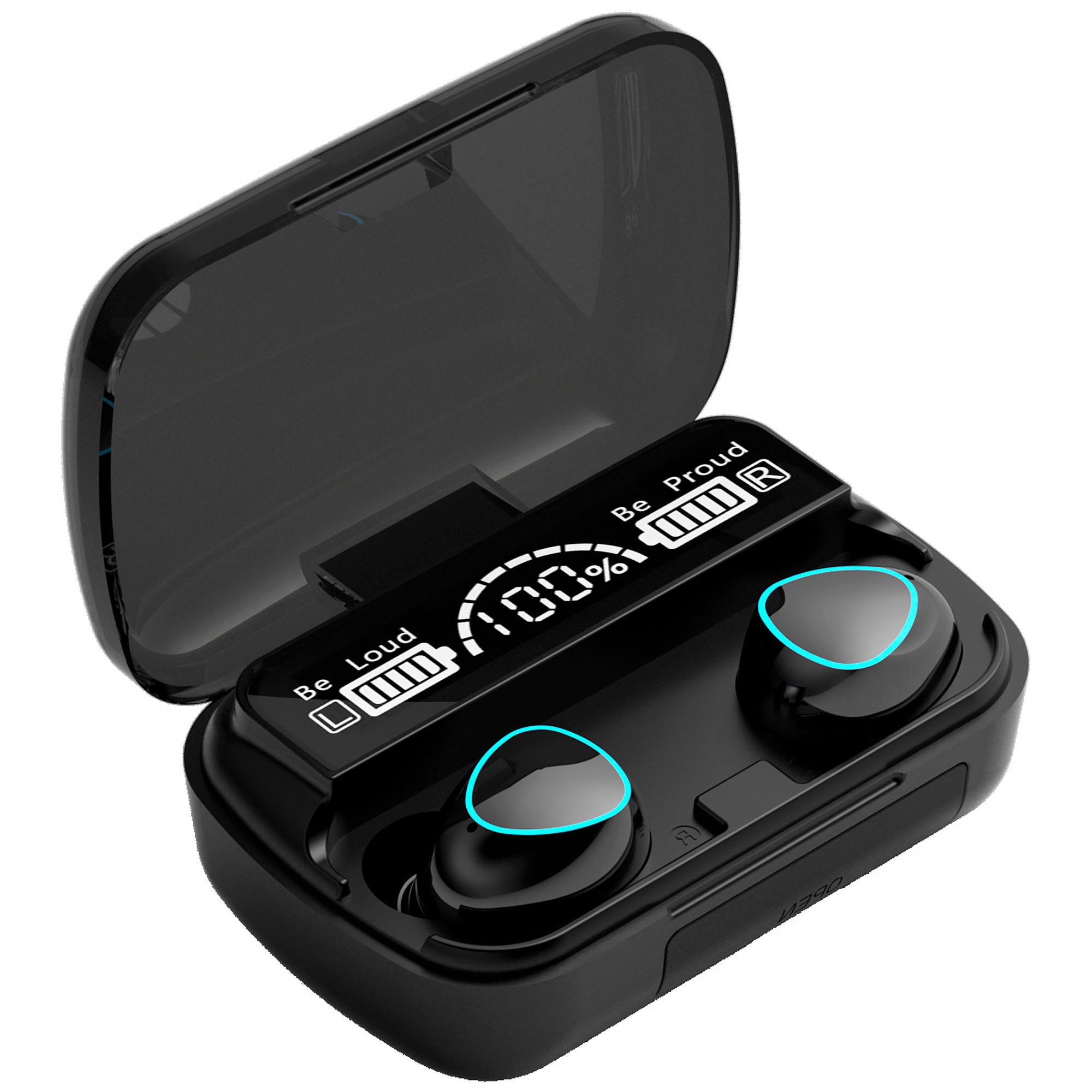 Лидер продаж 2023, водонепроницаемые наушники-вкладыши с шумоподавлением и сенсорным управлением, беспроводные tws M10 bluetooth наушники со светодиодным дисплеем