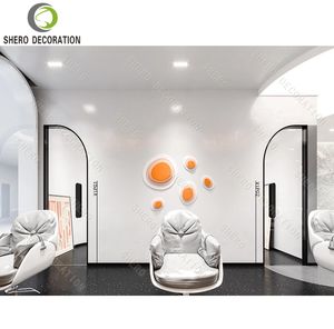 Customized Barber Shop <b>Furniture</b> Retail Hair <b>Salon</b> Station <b>Salon</b> Display Cabinet For Modern Barber Shop Design - Product Image 3