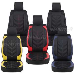 5D Car <b>Seat</b> <b>Covers</b> Automobiles <b>Seat</b> <b>Covers</b> PU Leather <b>Seat</b> Cushion Front Bench Chair Protection Universal for Auto Truck <b>Van</b> SUV - Product Image 1
