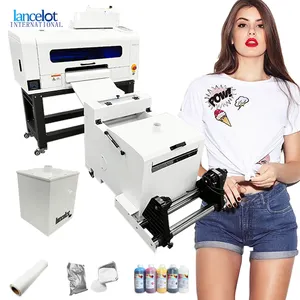 Impresora dtf doppia testa 30cm dtf stampante macchina per indumento di alta qualità dtf trasferimento di calore disegni per t-shirt stampa