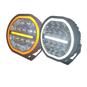 Nuovo 2025 Faro <span class=keywords><strong>LED</strong></span> Rotondo da 7'' 9'' 90W 8500lm 185W 12500lm Senza Viti, Luce Spot Bicolore per Fuoristrada 4x4 - Product Image 1