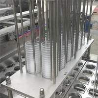 Tasse en plastique couvercle en aluminium machine de cachetage automatique de comptage et machine d'emballage pour papier tasse bhp-2 tasse à café machine de remplissage