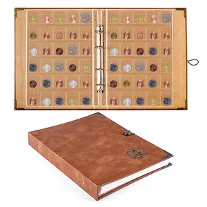40 גיליונות מטבע אוסף מחזיק ספר אלבום עבור אספנים מטבע אוסף ארגונית תיבת אחסון מקרה ספקי