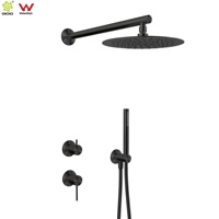 Ensemble de douche extérieur à deux fonctions SS316L, mitigeur de douche universel 35 mm avec inverseur