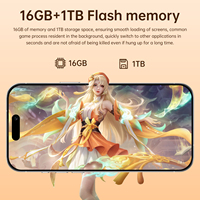 Le smartphone mobile I16 Pro Max 2025 le plus vendu, 16 Go + 1 To, écran LCD