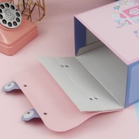 Boîte Cadeau en Carton Coloré Gaufré avec Fermeture Magnétique pour la Fête des Enfants et Anniversaires, en Matériaux Recyclés, Vente en Gros