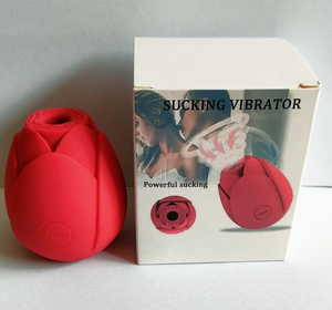 Jouets érotiques vibrants en forme de rose miniature, avec succion du clitoris et du mamelon, en forme de <span class=keywords><strong>tulipe</strong></span> rouge, violette et verte - Product Image 6