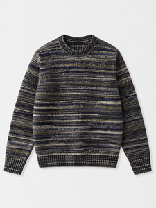Suéter <span class=keywords><strong>Barbour</strong></span> Pateley de Cuello Redondo en Color Inky Marl, Antiarrugas, Transpirable, de Lana/Viscosa, Tejido, ODM, Otoño, Manga Larga para Hombre - Product Image 1