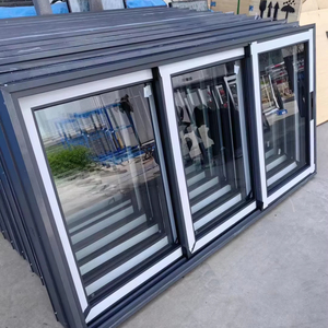 Diseños de balcón Modelo de ventana <span class=keywords><strong>en</strong></span> casa Ventana de aluminio marrón pequeña Panel de sonido Ventanas de vidrio <span class=keywords><strong>en</strong></span> África - Product Image 1